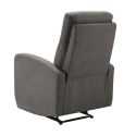Fauteuil relax manuel tissu waterproof gris foncé - MERIAL