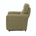 Fauteuil électrique relax zéro gravity tissu vert chiné - BALCO