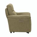 Fauteuil électrique relax zéro gravity tissu vert chiné - BALCO