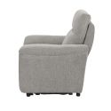 Fauteuil électrique relax zéro gravity tissu gris chiné - BALCO