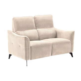 Canapé 2 places fixe tissu waterproof beige - GARIOS