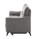 Canapé 3 places élec relax zéro gravity tissu waterproof gris - GARIOS