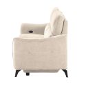 Canapé 3 places élec relax zéro gravity tissu waterproof beige - GARIOS