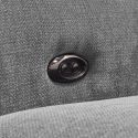 Canapé 3 places élec relax zéro gravity tissu waterproof gris - GARIOS