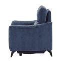 Fauteuil électrique relax zéro gravity tissu waterproof bleu - GARIOS