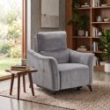 Fauteuil électrique relax zéro gravity tissu waterproof gris - GARIOS
