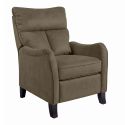 Fauteuil relax manuel tissu microfibre aspect suédine taupe - AMBOISE