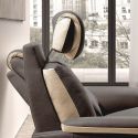 Canapé 2 places relax électrique New Nobuck gris foncé et beige - ODEON