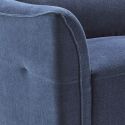 Ensemble Canapés 3P relax élec + 2P fixe tissu Waterproof Bleu - GARIOS