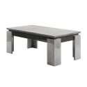 Table basse design aspect béton ciré 2 tons - HAMPTON