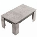 Table basse design aspect béton ciré 2 tons - HAMPTON