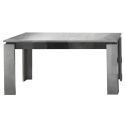 Table repas design allongeable aspect béton ciré 2 tons - HAMPTON