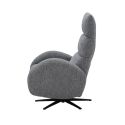 Fauteuil relax électrique tissu polyester gris - AMSTEN