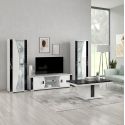 Ensemble salon blanc et aspect marbre noir - TAHOE