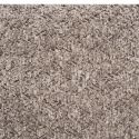 BRENDA - Banc-Coffre en Tissu Bouclettes Marron Pieds Bois Naturel