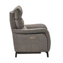 Fauteuil relax électrique tissu gris - VARENNE