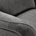 Fauteuil fixe tissu gris - VARENNE