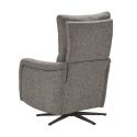 Fauteuil relax électrique pivotant tissu gris - VARENNE