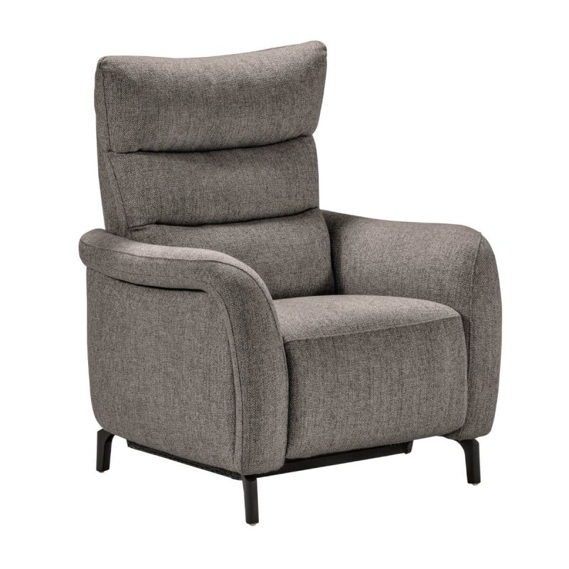 Fauteuil fixe tissu gris - VARENNE