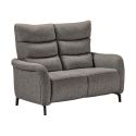 Ensemble Canapés 3P relax élec + 2P fixe tissu gris - VARENNE