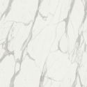 PIRALIA - Buffet 4 Portes Aspect Marbre Blanc