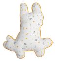 Coussin déhoussable 45x40cm motif et forme chien skater - BARNABÉ