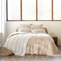 Taie d'oreiller 50x70cm gaze de coton vichy ficelle - JOEL