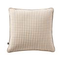 Coussin déhoussable 45x45cm gaze de coton vichy ficelle - JOEL