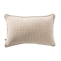 Coussin déhoussable 40x60cm gaze de coton vichy ficelle - JOEL