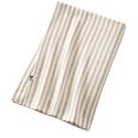 Nappe rectangulaire 150x250cm gaze de coton rayé beige - ROMELIA