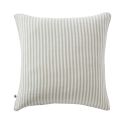 Taie d'oreiller 60x60cm gaze de coton tissé rayé eucalyptus - ROMELIA