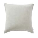Taie d'oreiller 60x60cm gaze de coton tissé rayé eucalyptus - ROMELIA