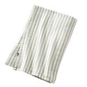 Nappe rectangulaire 150x250cm gaze de coton rayé eucalyptus - ROMELIA