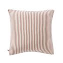 Taie d'oreiller 60x60cm gaze de coton tissé rayé abricot - ROMELIA