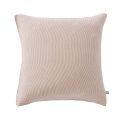 Taie d'oreiller 60x60cm gaze de coton tissé rayé abricot - ROMELIA