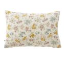 Taie d'oreiller 60x60cm gaze de coton pampa et fleurie - ADELYS