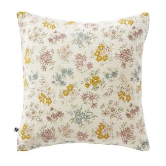 Taie d'oreiller 50x70cm gaze de coton pampa et fleurie - ADELYS