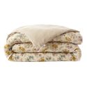 Housse de couette 140x200cm gaze de coton pampa et fleurie - ADELYS
