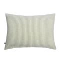 Taie d'oreiller 50x70cm coton texturé rayé sauge - GABRIEL