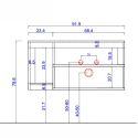 ARTURO - Meuble Vasque 92cm suspendu + Miroir blanc et aspect bois finition Cadiz