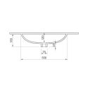 Meuble avec vasque 82cm suspendu 2 tiroirsfinition blanc laqué - BIRJA