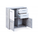 Marry 'Béton' - Meuble 3 Portes 2 Tiroirs