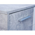 Marry 'Béton' - Meuble 5 Portes 2 Tiroirs