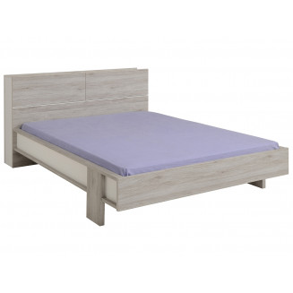 Romeo Chêne - Lit avec Tête de Lit 140x190cm Romeo Chêne - Lit avec Tête de Lit 140x190cm