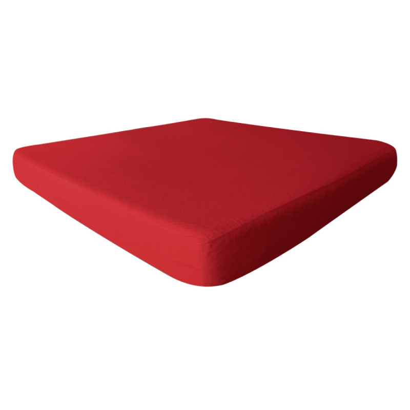 Fresh - Drap Housse 80x190cm Rouge - Imperméable et Respirant