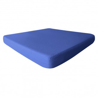 FRESH - Drap Housse 120x190cm Bleu Azur Imperméable et Respirant