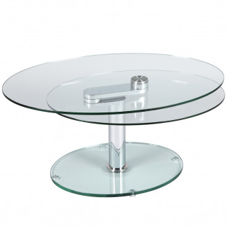 VALESKA - Table Basse Ovale