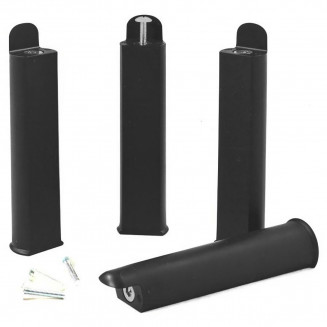Jeu de 4 pieds 22 cm noirs pour cadre à lattes Jeu de 4 pieds 22 cm noirs pour cadre à lattes