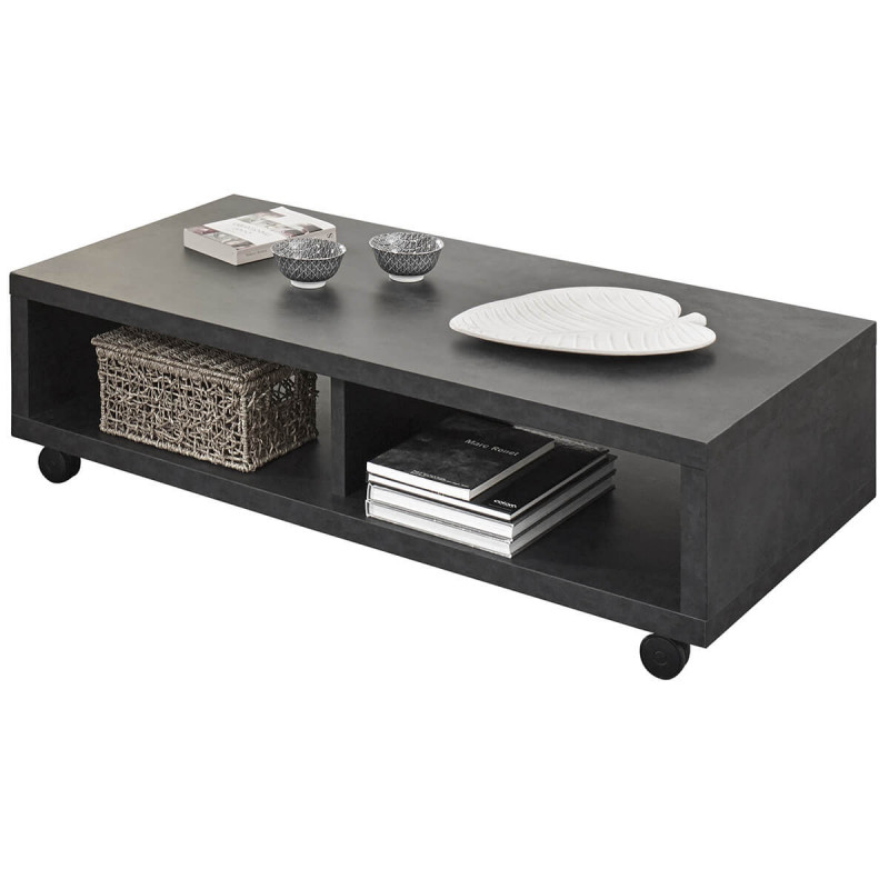 Emile - Table Basse Rectangulaire bi-ton