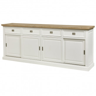 Dresde - Buffet 4 Portes 4 Tiroirs Acacia Massif
